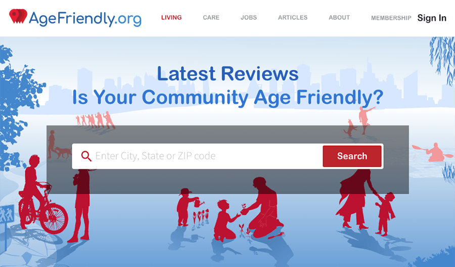 Age Friendly Org home page 900